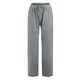 thumbnail image 4 of Pantalones Rectos Pantalones casuales de mujer Bolsillos de lino de algodón con cordón Pantalones de dama (Gris S) Kuymtek para Mujer Gris T S, 4 of 7