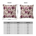 thumbnail image 2 of Yiaed Rose Flowers Print Pillow Covers Super Soft Decorative Square Throw Pillow Covers Case Cushion Covers for Sofa Couch Bedroom Car Decor（No pillow core）-18"x18", 2 of 7