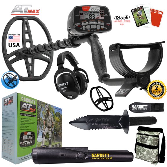 Garrett AT MAX Detector, MS-3 Headphones, Pro-Pointer II, Daypack, Digger & Case