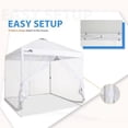 thumbnail image 3 of EAGLE PEAK Mesh Sidewalls for 10 x 10 ft Straight Leg Pop Up Canopy, White, 3 of 6