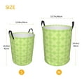 thumbnail image 3 of ZICANCN Green Geometric Texture Laundry Basket Organizer, Dirty Clothes Hamper for Bathroom Bedroom Laundry Room, Small Size, 3 of 7