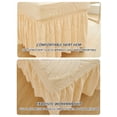 thumbnail image 4 of LKJYER Dining Chair Covers with Long Skirt,Chair Covers for Dining Room Set of 2/4/6,Stretch Removable Chair Slipcovers for Kitchen Wedding Party Banquet, 4 of 7