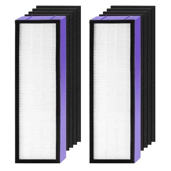 AMI PARTS FLT4825 True HEPA Filter B Replacement Activated Carbon Pre-Filters Compatible with Air Purifier AC4825 AC4300, AC4900, AC4800