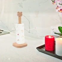 Milisten Toilet Paper Holders Wood Color 1Set 13.4x5.1in