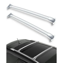 CCIYU 2Pcs Roof Rack Crossbars Fit for 2013-2019 for Nissan Pathfinder Sport Utility 4-Door 3.5L(Only Fit Models with Actual Side Rails) Silver Aluminum Car Top Luggage Carrier Rails