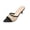 Black, variant on Xfvqtps Womens Rhinestone Mesh Mules Peep Toe High Heels Glitter Party Shoes Open Toe Evening Sandals Sparkly Dress Heels for Women Special Occasion Shoes