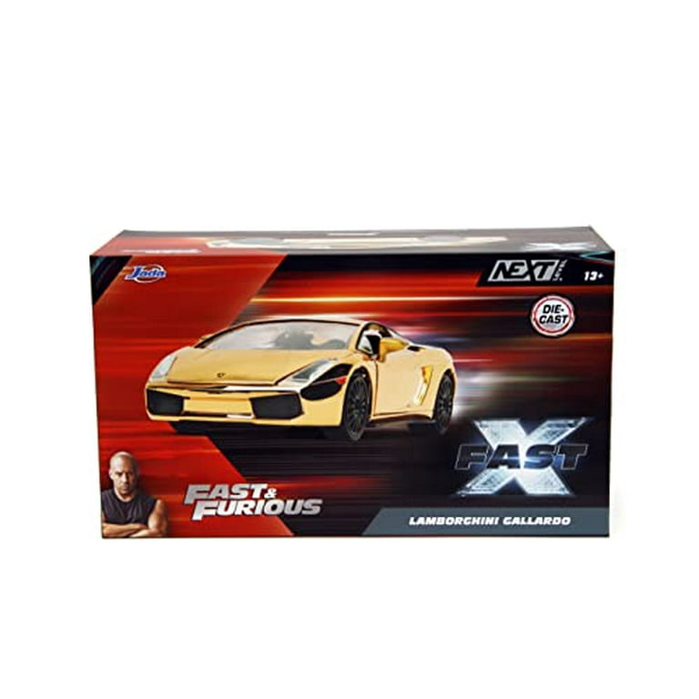Fast & Furious 1:24 Lamborghini Gallardo Gold Chrome Die Fast & Furious 1:24 Lamborghini Gallardo Gold Chrome Die