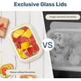 thumbnail image 6 of Simple Deluxe Glass Meal Prep Containers, Set of 4 Food Storage Containers with Lids, BPA-Free & Leak Proof, Glass Lunch Boxes for Pantry Organizers, Freezer to Oven Safe, 6 of 7