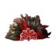 thumbnail image 5 of Tocado de plumas artificiales, decoración para el pelo, para disfraces, actuaciones en el escenario. Rojo, 5 of 9