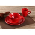 thumbnail image 3 of Lorren Home Trends LH526 16 Piece Stoneware Scroll Dinnerware Set, Red, 3 of 5