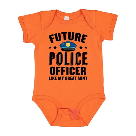 

Inktastic Future Police Officer Like My Great Aunt Gift Baby Boy or Baby Girl Bodysuit