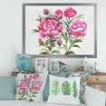 thumbnail image 3 of Designart 'Purple Peonies Flowers' Traditional Framed Art Print, 3 of 4