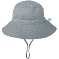 thumbnail image 3 of CoCopeaunts Wide Brim Bucket Hat for Kids Spring Summer Outdoor Sun Protection Headwear Baby Boy Windproof Rope Fisherman Hat, 3 of 8