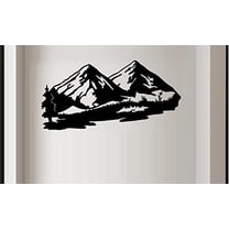 MOUNTAIN SCENE #2 ~ WALL DECAL, 20" X 40" LRG