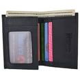 thumbnail image 6 of RFID Protected Mens Leather Wallet Bifold 2 ID Windows Double Bill Sections USA Stars & Stripes, 6 of 30