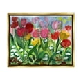thumbnail image 5 of Stupell Industries Lush Varied Spring Tulips Blooming Flower Meadow Painting Metallic Gold Floating Framed Canvas Print Wall Art, Design by unknown, 5 of 5