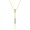 Gold, variant on Designer Emerald Stick Drop Gold Plated Pendant Gift For Congratulation || Ali Baba Jewellery