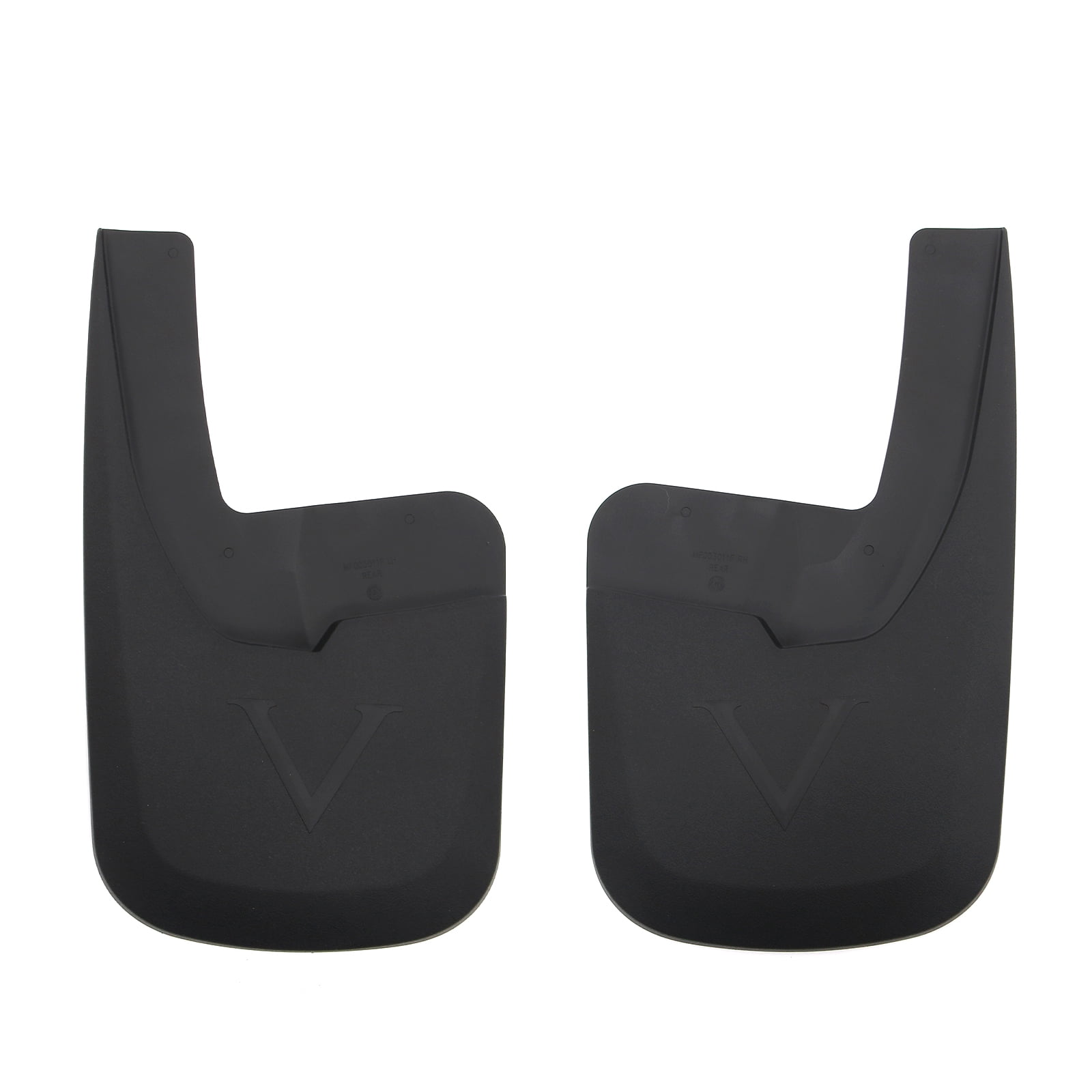 Ikon Motorsports Mud Flaps Splash Guards Fits 2009-2018 Dodge Ram 1500 2500 3500& 2019-2024 Ram 1500 Classic w/ OE Style Fender Flares, Textured Black PP Front & Rear Side Mudflaps Accessories 4PCS