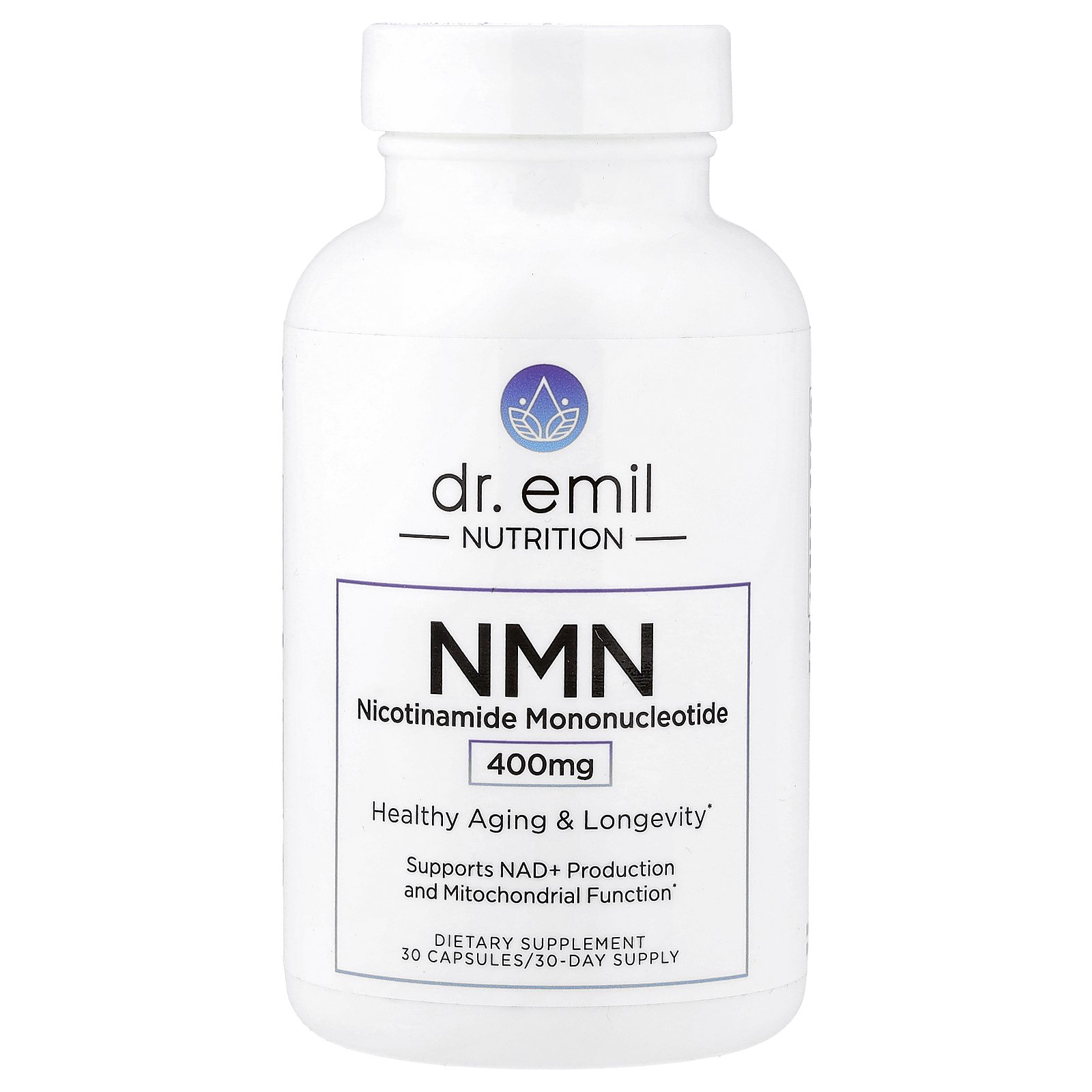 Dr. Emil Nutrition NMN, 400 mg, 30 Capsules
