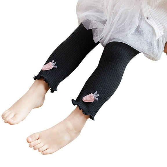 Baby Boy Pants Child's Girls Baby Leggings Pants Casual Pants Elastic Pants Shorts for Small and Medium-Sized Shildren's Outerwear Pants New Full Length Pants Leggings Black 6 Months