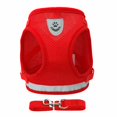 thumbnail image 3 of Safety Reflective Dog Harnesses and Leash set Adjustable Walking Breathable Mesh Dog Vest with Traction Rope for Small Dogs Cats (Red,S), 3 of 10