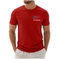 thumbnail image 3 of Ramiter Men's 250th America Anniversary Casual Printed T-Shirt American Flag Shirt Men 250 Years of Freedom Shirt(Red,M), 3 of 8