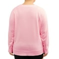 thumbnail image 4 of Terra and Sky Women's Plus Active Fleece Crew Sweatshirt, 4 of 5