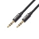 thumbnail image 3 of Adaptador de conector de sonido de sonido estéreo con cabeza chapada en oro para MP4 1000cm Hugo Cable de audio estéreo, 3 of 10