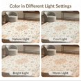 thumbnail image 7 of ODIKA 5'x7' Ultra-Soft Area Rug, Vintage Medallion Neutral Faded Scrollwork Traditional Design None Washable, Bare feet friendly, Silk-Touch for Bedroom Home office, 7 of 7