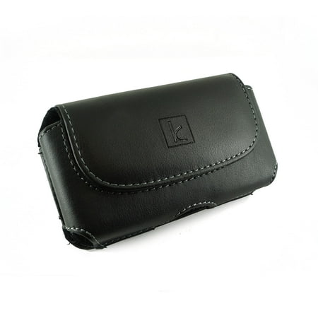 - Leather Case Clip Cover Pouch Loops for BlackBerry Bold 9650 / 9780 / Tour 9630 / Samsung Eternity 2 U360 / Galaxy Prevail / Galaxy mini S5570 / Comment R380 and more (Fits w Thick Hard Case)