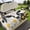 Black White, variant on Golf Cart Seat Covers for 2 Seater, Blue Yellow Abstract Soft Microfiber Cart Seat Towel Blanket, Modern Oil Painting Art Absorbent Breathable Non Slip Bench Seats Protector for Golf Course 51"x31"