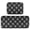 Black and White Lace Pattern, variant on 2-Piece Kitchen Mat Set Non Slip Washable Floor Mats Decorative Rugs for Kitchen Sink Laundry White Polar Bears Pattern