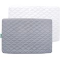 thumbnail image 1 of Pack and Play Sábanas acolchadas, impermeables, protector/colchón Pack and Play compatible con Graco Pack n Play & Baby Trend & Dream On Me & Pamo Babe, sábanas Playard de 39 x 27 pulgadas para minicu, 1 of 4