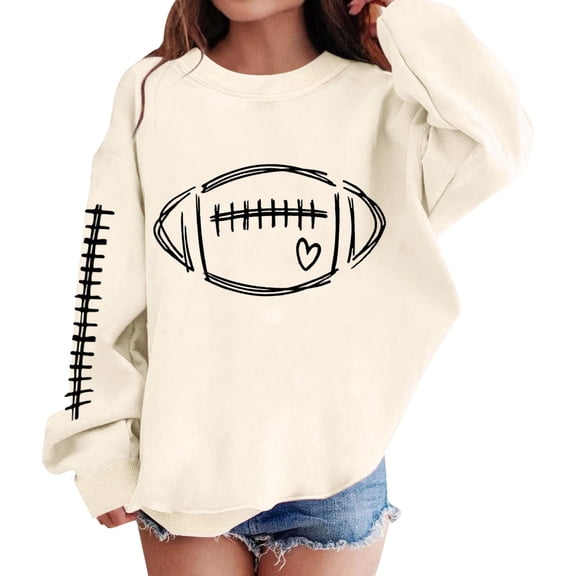 Mercatoo Baseball Sweatshirts for Teen Girls 𝐏reppy Sweatshirt Long Sleeve Crewneck Pullover Tops School 𝐀thletic Ho𝐨dies