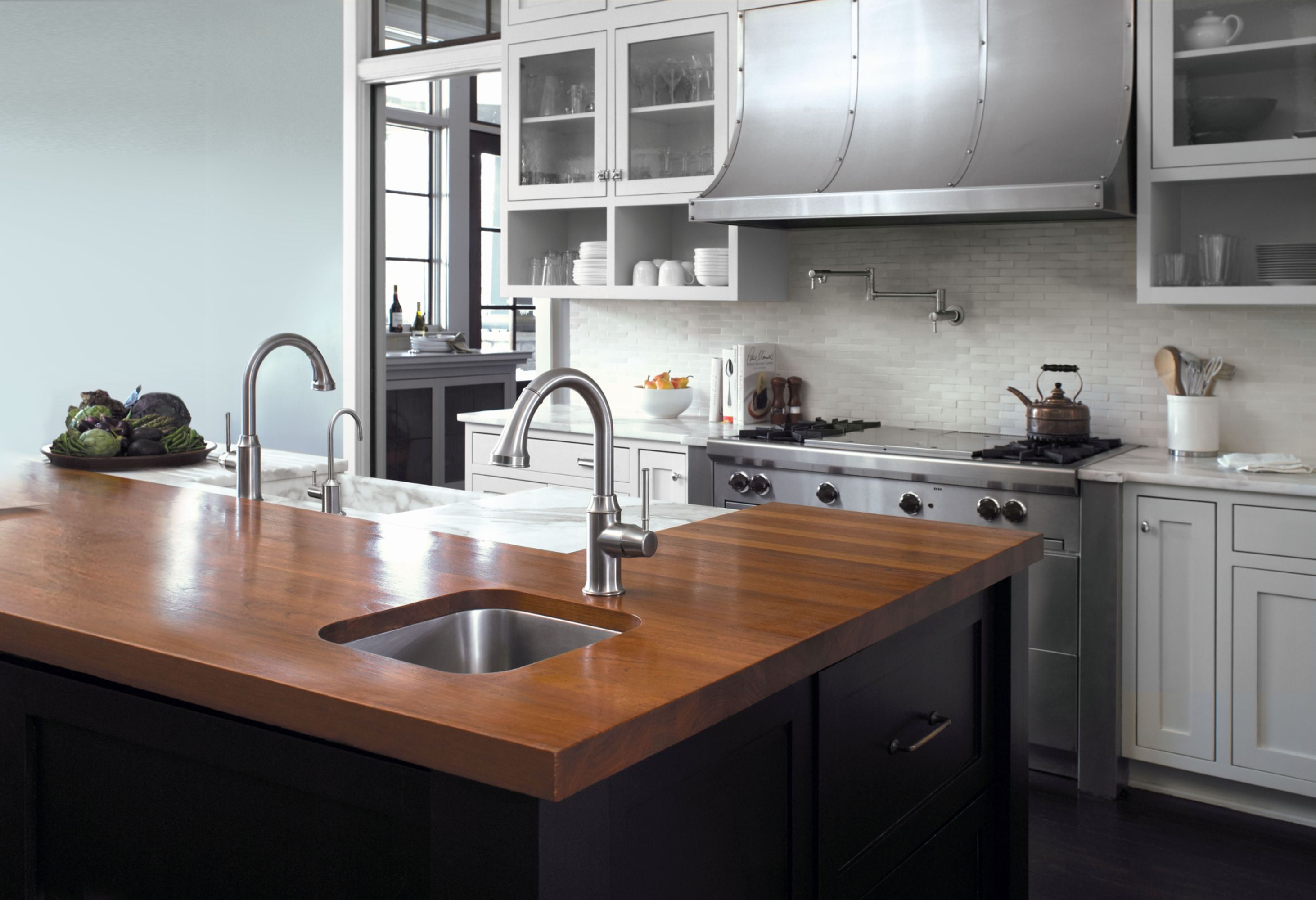 Hansgrohe Talis C Prep Kitchen Faucet, 2-Spray Pull-Down, 1.75 GPM in Polished Nickel