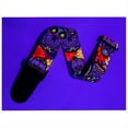 thumbnail image 5 of Skull Leather Nylon Fluorescent Print Folk Guitar Strap,A, 5 of 6