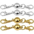 thumbnail image 4 of 10 Pcs Lobster Clasps Ball Buckles Closures Converter for Jewelry Necklace Bracelet Making Gold, 4 of 4