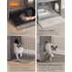 thumbnail image 3 of Arenero para Gatos, Caja de Arena, Bandeja Lavable Extraíble, Casa para Gatos, Mesa Auxiliar, 3 of 7