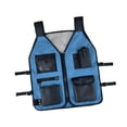 thumbnail image 2 of Chaleco de trabajo para electricistas, impermeable, versátil, de tela Oxford premium con múltiples bolsillos para ingenieros de de construcción., 2 of 8