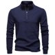 thumbnail image 4 of pstuiky camisa de manga larga para hombre, Top cálido de terciopelo alemán con media cremallera y cuello alto de manga larga de color liso para hombre top de hombre l, 4 of 5