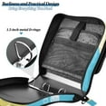 thumbnail image 6 of 3 Ring Zipper Binder with Shoulder Strap Waterproof Trapper Keeper 2 Inch D-Ring 500 Sheets Capacity Cute Turtle Swimming, 6 of 7
