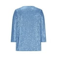 thumbnail image 4 of BSDJILFG Sequin Tops for Women Evening Party Outfit Dressy Glitter Sparkly Beaded Tunic Blouse for Wedding Guest, 4 of 6
