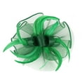 thumbnail image 6 of NMMUED Women's Church Fascinator Hat Formal Dress Hat Mesh Netting Feather Detail Wedding Guest Garden Party Tea Party Headwear Green, 6 of 7