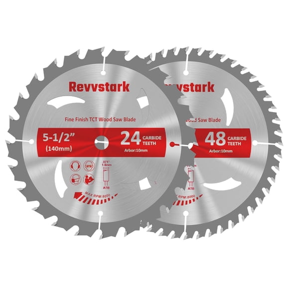 Discos de sierra circular Revvstark 14 cm 24T y 48T de carburo
