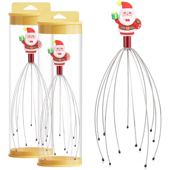 GEN'C BÉAUTY 2-Pack Scalp Scratcher Massager Tools – Metal Wire Head Massager with Rounded Tip Ball Handles