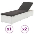 thumbnail image 6 of vidaXL Patio Lounge Chair Outdoor Sunlounger Sunbed with Cushion Poly Rattan, 6 of 7