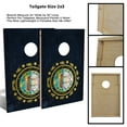 thumbnail image 2 of Skip's Garage New Hampshire Flag Solid Wood Cornhole Board Set, 2 of 6