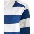 thumbnail image 5 of The Children's Place Baby & Toddler Boys Long Sleeve Striped Rugby Polo, Sizes 6M-5T, 5 of 6