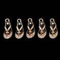 thumbnail image 2 of yuksok 5 Pcs Diamond Inserted Fashion Shoe Design Charms Jewelry Making Findings Craft black, 2 of 9