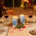thumbnail image 5 of 2 PCS Tilted Flameless Candles Flickering LED Lights Battery Operated Candles with Remote Timers for Holiday Decor Cute Seahorse Pattern, 5 of 7